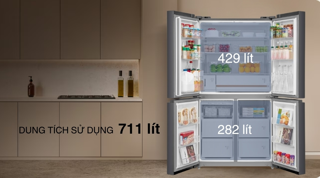 Tủ lạnh Toshiba inverter 711 lít GR-RF900WI-PMV(06)-MG