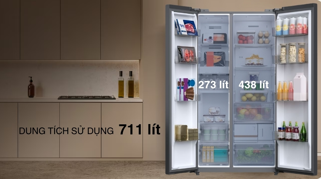 Tủ lạnh Toshiba inverter 711 lít GR-RS905WIA-PGV(22)-XK