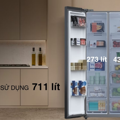 Tủ lạnh Toshiba inverter 711 lít GR-RS910WI-PMV(06)-MG