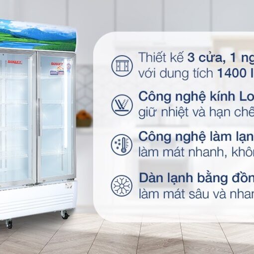 Tủ mát Sanaky inverter 1400 lít VH-1520HP3