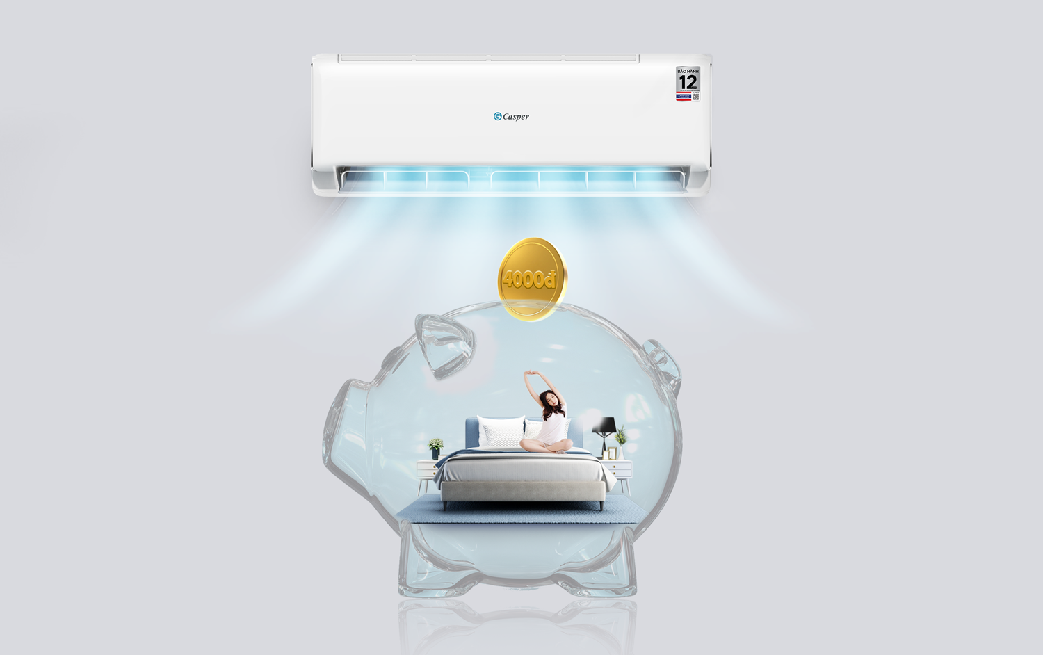 Máy Lạnh Casper inverter 2.0 HP JC-18IU36 Máy Lạnh Casper inverter 2.0 HP JC-18IU36