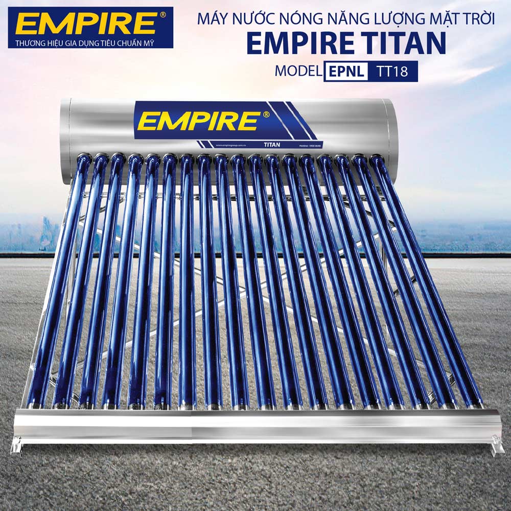 Máy Nước Nóng Năng Lượng Mặt Trời Empire 180 Lít Titan EPNL-TT-1818