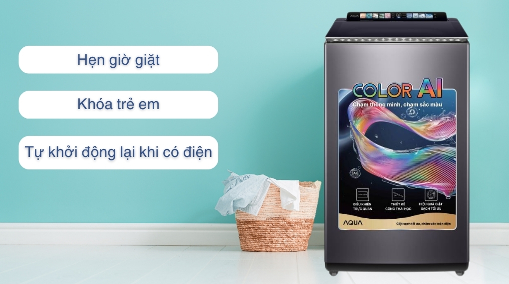 Máy giặt Aqua Inverter 12 kg AWM12-BSR1K(BU) Máy giặt Aqua Inverter 12 kg AWM12-BSR1K(BU)