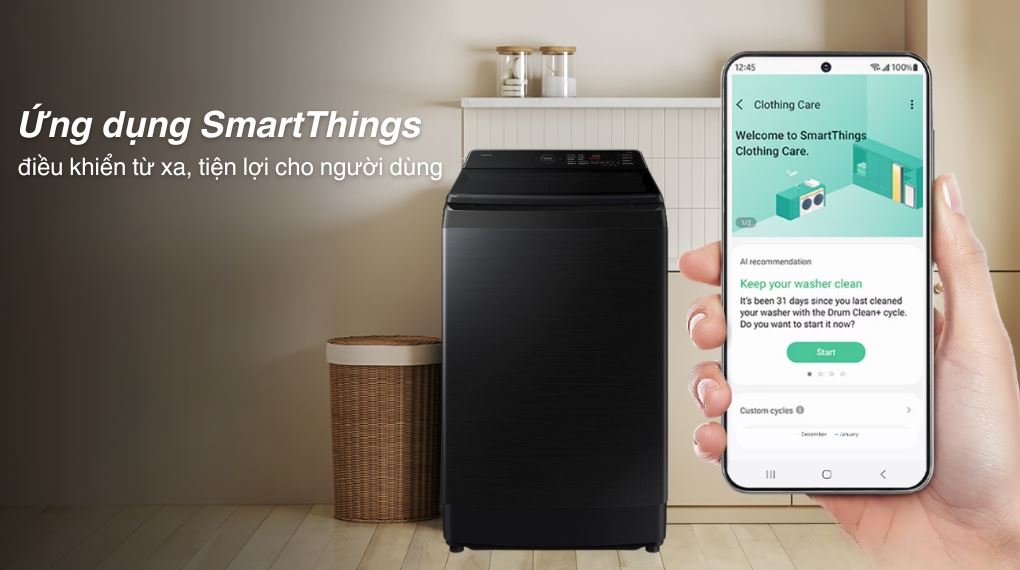 Máy giặt Samsung Inverter 15 kg WA80F15B6BSV