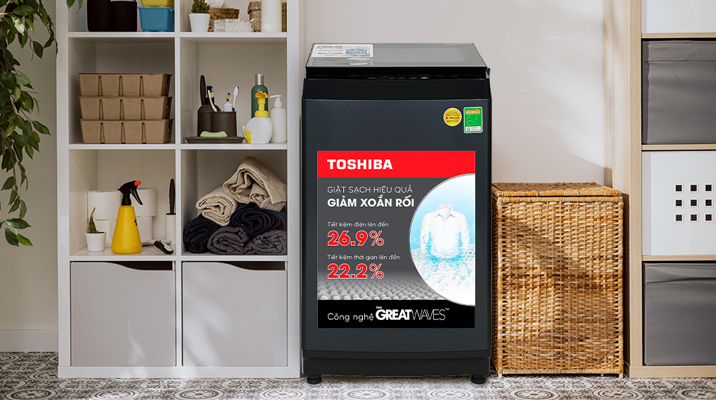 Máy giặt lồng đứng 9 kg Toshiba AW-M1000FV(MK)