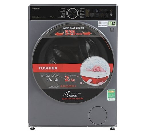 Máy giặt sấy Toshiba giặt 10.5 kg - sấy 7 kg TWD-T25BZU115MWV(MG)