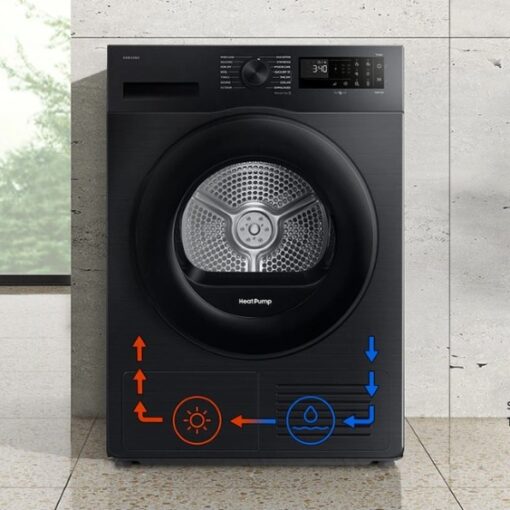 Máy sấy bơm nhiệt Samsung 9 kg DV90CGC2A0ABSV