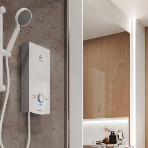 Máy tắm nóng Ariston Không Bơm Aures Premium+4.5