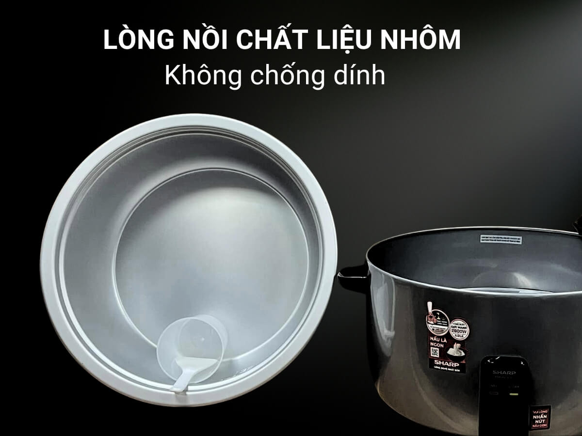 Nồi cơm điện Sharp 6.5 lít KSH-H65V-SL