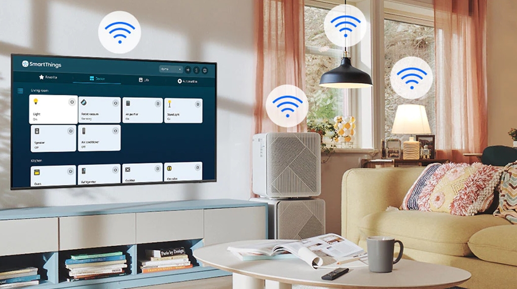 Tivi Samsung Smart Neo QLED AI 4K 55 inch 55QN80FA Dưới đây là **bài mô tả chuẩn SEO hoàn chỉnh** cho **Tivi Samsung Smart Neo QLED AI 4K 55 inch 55QN80FA**, viết **bám sát bố cục – thứ tự nội dung – cách trình bày của Điện Máy Xanh** để **chèn hình ảnh khớp 1–1**, **không gắn link**, đúng form bạn đang dùng cho toàn bộ website.
---
# **Tivi Samsung Smart Neo QLED AI 4K 55 inch 55QN80FA – Neo QLED cao cấp cho hình ảnh sắc nét vượt trội**
Tivi Samsung Smart Neo QLED AI 4K 55 inch 55QN80FA là mẫu tivi Neo QLED cao cấp của Samsung, mang đến chất lượng hiển thị 4K sắc nét, độ sáng cao và màu sắc rực rỡ. Kích thước 55 inch phù hợp phòng khách vừa hoặc phòng ngủ lớn, đáp ứng tốt nhu cầu xem phim, thể thao và giải trí gia đình. Thiết kế viền mỏng hiện đại giúp tivi trở thành điểm nhấn tinh tế trong không gian sống.
Tivi Samsung Smart Neo QLED AI 4K 55 inch 55QN80FA còn được tích hợp trí tuệ nhân tạo thông minh cùng hệ điều hành Tizen, mang đến trải nghiệm sử dụng mượt mà và tiện lợi mỗi ngày.
---
## **Thiết kế hiện đại – Phù hợp nhiều không gian**
### Thiết kế viền mỏng tinh tế
Tivi Samsung Smart Neo QLED AI 4K 55 inch 55QN80FA sở hữu thiết kế viền mỏng hiện đại, giúp mở rộng không gian hiển thị và tạo cảm giác hình ảnh tràn viền. Tổng thể gọn gàng, dễ hòa hợp với nhiều phong cách nội thất.
### Kích thước 55 inch cân đối
Màn hình 55 inch mang lại trải nghiệm xem thoải mái, phù hợp phòng khách vừa, căn hộ chung cư hoặc phòng ngủ lớn.
### Chân đế chắc chắn, hài hòa
Chân đế được thiết kế vững vàng, đảm bảo tivi đứng ổn định trên kệ và tạo sự cân đối cho tổng thể màn hình.
---
## **Công nghệ Neo QLED AI 4K – Hình ảnh sắc nét, chiều sâu ấn tượng**
### Mini LED kiểm soát ánh sáng chính xác
Tivi Samsung Smart Neo QLED AI 4K 55 inch 55QN80FA sử dụng hệ thống đèn nền Mini LED giúp kiểm soát ánh sáng theo từng vùng. Nhờ đó, vùng sáng và vùng tối được phân tách rõ ràng, tăng độ tương phản và chiều sâu hình ảnh.
### Độ phân giải 4K Ultra HD
Màn hình 4K hiển thị hình ảnh chi tiết gấp bốn lần Full HD. Nội dung phim ảnh và truyền hình được tái hiện rõ nét và sống động.
### Quantum Matrix Technology
Công nghệ Quantum Matrix điều khiển chính xác các đèn Mini LED, giúp tái tạo chi tiết tốt hơn trong những cảnh tối hoặc có độ tương phản cao.
### 100% Color Volume
Tivi hiển thị trọn vẹn dải màu ở mọi mức độ sáng, mang đến màu sắc rực rỡ, tự nhiên và bền bỉ theo thời gian.
---
## **Bộ xử lý Neo Quantum Processor 4K AI – Tối ưu hình ảnh thông minh**
### Nâng cấp hình ảnh theo thời gian thực
Tivi Samsung Smart Neo QLED AI 4K 55 inch 55QN80FA được trang bị **bộ xử lý Neo Quantum Processor 4K AI**, sử dụng trí tuệ nhân tạo để phân tích và nâng cấp từng khung hình. Nội dung độ phân giải thấp được cải thiện độ nét rõ rệt.
### Tối ưu theo từng loại nội dung
Bộ xử lý AI tự động nhận diện phim, thể thao hay game để điều chỉnh độ sáng, màu sắc và độ tương phản phù hợp, mang lại trải nghiệm xem ổn định và dễ chịu.
### Giảm nhiễu và tăng chi tiết
Công nghệ AI giúp giảm nhiễu hiệu quả và giữ lại nhiều chi tiết hơn, đặc biệt trong các cảnh chuyển động nhanh.
---
## **Âm thanh sống động hòa hợp với hình ảnh**
### Dolby Atmos đa chiều
Tivi Samsung Smart Neo QLED AI 4K 55 inch 55QN80FA hỗ trợ Dolby Atmos, mang đến âm thanh lan tỏa đa chiều, tạo không gian giải trí sống động và chân thực.
### OTS+ theo chuyển động hình ảnh
Âm thanh được điều chỉnh theo chuyển động của vật thể trên màn hình, giúp hình ảnh và âm thanh đồng bộ, tăng cảm giác nhập vai khi xem phim.
### Q-Symphony kết hợp loa thanh
Khi kết nối với loa thanh Samsung tương thích, loa tivi và loa thanh hoạt động đồng thời, tạo hiệu ứng âm thanh mạnh mẽ và cân bằng hơn.
---
## **Hệ điều hành Tizen và tính năng thông minh**
### Tizen OS trực quan, dễ sử dụng
Tivi Samsung Smart Neo QLED AI 4K 55 inch 55QN80FA sử dụng hệ điều hành Tizen với giao diện thân thiện, thao tác mượt mà và kho ứng dụng giải trí phong phú.
### SmartThings điều khiển nhà thông minh
Tivi đóng vai trò trung tâm điều khiển các thiết bị thông minh trong gia đình như đèn, máy lạnh hoặc camera, giúp quản lý không gian sống tiện lợi.
### Multi View chia màn hình
Cho phép xem nhiều nội dung cùng lúc trên màn hình lớn, phù hợp khi vừa giải trí vừa theo dõi thông tin.
### Điều khiển bằng giọng nói
Hỗ trợ tìm kiếm nội dung và điều chỉnh cài đặt bằng giọng nói nhanh chóng và tiện lợi.
---
## **Trải nghiệm chơi game mượt mà**
### Hình ảnh chuyển động rõ nét
Tivi Samsung Smart Neo QLED AI 4K 55 inch 55QN80FA hiển thị chuyển động mượt mà, hạn chế nhòe khi chơi game hoặc xem thể thao.
### FreeSync giảm xé hình
Công nghệ đồng bộ khung hình giúp hạn chế giật lag, mang lại trải nghiệm chơi game ổn định hơn.
### Game Bar hỗ trợ tối ưu
Game Bar cho phép theo dõi FPS, độ trễ và điều chỉnh nhanh các thông số hiển thị khi chơi game.
### Auto Low Latency Mode
Tivi tự động giảm độ trễ khi kết nối thiết bị chơi game, giúp phản hồi nhanh và chính xác hơn.
---
## **Tiện ích nâng cao trải nghiệm sử dụng**
### Remote SolarCell thân thiện môi trường
Remote sử dụng ánh sáng để sạc, không cần thay pin, tiện lợi và hiện đại.
### Cảm biến ánh sáng tự điều chỉnh
Màn hình tự điều chỉnh độ sáng theo môi trường xung quanh, giúp hình ảnh luôn rõ ràng và dễ nhìn.
### EyeComfort bảo vệ mắt
Chế độ EyeComfort giảm ánh sáng xanh, hỗ trợ hạn chế mỏi mắt khi xem tivi lâu.
---
## **Tại sao chọn Tivi Samsung Smart Neo QLED AI 4K 55 inch 55QN80FA**
Tivi Samsung Smart Neo QLED AI 4K 55 inch 55QN80FA là lựa chọn phù hợp cho gia đình cần **tivi Neo QLED AI 4K cao cấp** với kích thước vừa phải. Công nghệ Mini LED kết hợp Quantum Matrix mang lại hình ảnh sắc nét, độ tương phản cao và màu sắc sống động trong nhiều điều kiện ánh sáng.
Bộ xử lý Neo Quantum Processor 4K AI tối ưu mọi nội dung theo từng khung hình, âm thanh Dolby Atmos kết hợp OTS+ tạo trải nghiệm giải trí đắm chìm. Hệ điều hành Tizen cùng nhiều tiện ích thông minh giúp sản phẩm đáp ứng tốt nhu cầu giải trí gia đình hiện đại.
---
## **Ưu điểm nổi bật Tivi Samsung Smart Neo QLED AI 4K 55 inch 55QN80FA**
Tivi Samsung Smart Neo QLED AI 4K 55 inch 55QN80FA sở hữu màn hình Neo QLED AI 4K sắc nét, màu sắc rực rỡ và bền bỉ. Bộ xử lý AI tối ưu hình ảnh thông minh, âm thanh Dolby Atmos sống động cùng OTS+ theo chuyển động. Hệ điều hành Tizen dễ sử dụng và nhiều tính năng hiện đại phù hợp không gian giải trí gia đình cao cấp.
---
Nếu bạn cần **viết tiếp các size 65QN80FA, 75QN80FA, 85QN80FA** hoặc **chuẩn hóa toàn bộ dòng QN80FA để đăng hàng loạt**, mình làm ngay cho bạn.