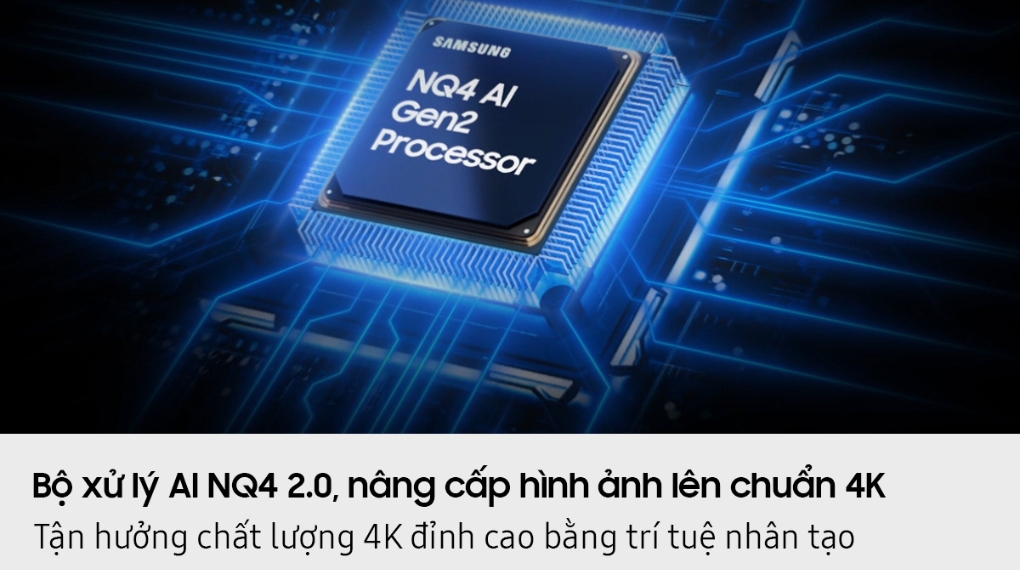 Tivi Samsung Smart Neo QLED AI 4K 55 inch 55QN80FA Dưới đây là **bài mô tả chuẩn SEO hoàn chỉnh** cho **Tivi Samsung Smart Neo QLED AI 4K 55 inch 55QN80FA**, viết **bám sát bố cục – thứ tự nội dung – cách trình bày của Điện Máy Xanh** để **chèn hình ảnh khớp 1–1**, **không gắn link**, đúng form bạn đang dùng cho toàn bộ website.
---
# **Tivi Samsung Smart Neo QLED AI 4K 55 inch 55QN80FA – Neo QLED cao cấp cho hình ảnh sắc nét vượt trội**
Tivi Samsung Smart Neo QLED AI 4K 55 inch 55QN80FA là mẫu tivi Neo QLED cao cấp của Samsung, mang đến chất lượng hiển thị 4K sắc nét, độ sáng cao và màu sắc rực rỡ. Kích thước 55 inch phù hợp phòng khách vừa hoặc phòng ngủ lớn, đáp ứng tốt nhu cầu xem phim, thể thao và giải trí gia đình. Thiết kế viền mỏng hiện đại giúp tivi trở thành điểm nhấn tinh tế trong không gian sống.
Tivi Samsung Smart Neo QLED AI 4K 55 inch 55QN80FA còn được tích hợp trí tuệ nhân tạo thông minh cùng hệ điều hành Tizen, mang đến trải nghiệm sử dụng mượt mà và tiện lợi mỗi ngày.
---
## **Thiết kế hiện đại – Phù hợp nhiều không gian**
### Thiết kế viền mỏng tinh tế
Tivi Samsung Smart Neo QLED AI 4K 55 inch 55QN80FA sở hữu thiết kế viền mỏng hiện đại, giúp mở rộng không gian hiển thị và tạo cảm giác hình ảnh tràn viền. Tổng thể gọn gàng, dễ hòa hợp với nhiều phong cách nội thất.
### Kích thước 55 inch cân đối
Màn hình 55 inch mang lại trải nghiệm xem thoải mái, phù hợp phòng khách vừa, căn hộ chung cư hoặc phòng ngủ lớn.
### Chân đế chắc chắn, hài hòa
Chân đế được thiết kế vững vàng, đảm bảo tivi đứng ổn định trên kệ và tạo sự cân đối cho tổng thể màn hình.
---
## **Công nghệ Neo QLED AI 4K – Hình ảnh sắc nét, chiều sâu ấn tượng**
### Mini LED kiểm soát ánh sáng chính xác
Tivi Samsung Smart Neo QLED AI 4K 55 inch 55QN80FA sử dụng hệ thống đèn nền Mini LED giúp kiểm soát ánh sáng theo từng vùng. Nhờ đó, vùng sáng và vùng tối được phân tách rõ ràng, tăng độ tương phản và chiều sâu hình ảnh.
### Độ phân giải 4K Ultra HD
Màn hình 4K hiển thị hình ảnh chi tiết gấp bốn lần Full HD. Nội dung phim ảnh và truyền hình được tái hiện rõ nét và sống động.
### Quantum Matrix Technology
Công nghệ Quantum Matrix điều khiển chính xác các đèn Mini LED, giúp tái tạo chi tiết tốt hơn trong những cảnh tối hoặc có độ tương phản cao.
### 100% Color Volume
Tivi hiển thị trọn vẹn dải màu ở mọi mức độ sáng, mang đến màu sắc rực rỡ, tự nhiên và bền bỉ theo thời gian.
---
## **Bộ xử lý Neo Quantum Processor 4K AI – Tối ưu hình ảnh thông minh**
### Nâng cấp hình ảnh theo thời gian thực
Tivi Samsung Smart Neo QLED AI 4K 55 inch 55QN80FA được trang bị **bộ xử lý Neo Quantum Processor 4K AI**, sử dụng trí tuệ nhân tạo để phân tích và nâng cấp từng khung hình. Nội dung độ phân giải thấp được cải thiện độ nét rõ rệt.
### Tối ưu theo từng loại nội dung
Bộ xử lý AI tự động nhận diện phim, thể thao hay game để điều chỉnh độ sáng, màu sắc và độ tương phản phù hợp, mang lại trải nghiệm xem ổn định và dễ chịu.
### Giảm nhiễu và tăng chi tiết
Công nghệ AI giúp giảm nhiễu hiệu quả và giữ lại nhiều chi tiết hơn, đặc biệt trong các cảnh chuyển động nhanh.
---
## **Âm thanh sống động hòa hợp với hình ảnh**
### Dolby Atmos đa chiều
Tivi Samsung Smart Neo QLED AI 4K 55 inch 55QN80FA hỗ trợ Dolby Atmos, mang đến âm thanh lan tỏa đa chiều, tạo không gian giải trí sống động và chân thực.
### OTS+ theo chuyển động hình ảnh
Âm thanh được điều chỉnh theo chuyển động của vật thể trên màn hình, giúp hình ảnh và âm thanh đồng bộ, tăng cảm giác nhập vai khi xem phim.
### Q-Symphony kết hợp loa thanh
Khi kết nối với loa thanh Samsung tương thích, loa tivi và loa thanh hoạt động đồng thời, tạo hiệu ứng âm thanh mạnh mẽ và cân bằng hơn.
---
## **Hệ điều hành Tizen và tính năng thông minh**
### Tizen OS trực quan, dễ sử dụng
Tivi Samsung Smart Neo QLED AI 4K 55 inch 55QN80FA sử dụng hệ điều hành Tizen với giao diện thân thiện, thao tác mượt mà và kho ứng dụng giải trí phong phú.
### SmartThings điều khiển nhà thông minh
Tivi đóng vai trò trung tâm điều khiển các thiết bị thông minh trong gia đình như đèn, máy lạnh hoặc camera, giúp quản lý không gian sống tiện lợi.
### Multi View chia màn hình
Cho phép xem nhiều nội dung cùng lúc trên màn hình lớn, phù hợp khi vừa giải trí vừa theo dõi thông tin.
### Điều khiển bằng giọng nói
Hỗ trợ tìm kiếm nội dung và điều chỉnh cài đặt bằng giọng nói nhanh chóng và tiện lợi.
---
## **Trải nghiệm chơi game mượt mà**
### Hình ảnh chuyển động rõ nét
Tivi Samsung Smart Neo QLED AI 4K 55 inch 55QN80FA hiển thị chuyển động mượt mà, hạn chế nhòe khi chơi game hoặc xem thể thao.
### FreeSync giảm xé hình
Công nghệ đồng bộ khung hình giúp hạn chế giật lag, mang lại trải nghiệm chơi game ổn định hơn.
### Game Bar hỗ trợ tối ưu
Game Bar cho phép theo dõi FPS, độ trễ và điều chỉnh nhanh các thông số hiển thị khi chơi game.
### Auto Low Latency Mode
Tivi tự động giảm độ trễ khi kết nối thiết bị chơi game, giúp phản hồi nhanh và chính xác hơn.
---
## **Tiện ích nâng cao trải nghiệm sử dụng**
### Remote SolarCell thân thiện môi trường
Remote sử dụng ánh sáng để sạc, không cần thay pin, tiện lợi và hiện đại.
### Cảm biến ánh sáng tự điều chỉnh
Màn hình tự điều chỉnh độ sáng theo môi trường xung quanh, giúp hình ảnh luôn rõ ràng và dễ nhìn.
### EyeComfort bảo vệ mắt
Chế độ EyeComfort giảm ánh sáng xanh, hỗ trợ hạn chế mỏi mắt khi xem tivi lâu.
---
## **Tại sao chọn Tivi Samsung Smart Neo QLED AI 4K 55 inch 55QN80FA**
Tivi Samsung Smart Neo QLED AI 4K 55 inch 55QN80FA là lựa chọn phù hợp cho gia đình cần **tivi Neo QLED AI 4K cao cấp** với kích thước vừa phải. Công nghệ Mini LED kết hợp Quantum Matrix mang lại hình ảnh sắc nét, độ tương phản cao và màu sắc sống động trong nhiều điều kiện ánh sáng.
Bộ xử lý Neo Quantum Processor 4K AI tối ưu mọi nội dung theo từng khung hình, âm thanh Dolby Atmos kết hợp OTS+ tạo trải nghiệm giải trí đắm chìm. Hệ điều hành Tizen cùng nhiều tiện ích thông minh giúp sản phẩm đáp ứng tốt nhu cầu giải trí gia đình hiện đại.
---
## **Ưu điểm nổi bật Tivi Samsung Smart Neo QLED AI 4K 55 inch 55QN80FA**
Tivi Samsung Smart Neo QLED AI 4K 55 inch 55QN80FA sở hữu màn hình Neo QLED AI 4K sắc nét, màu sắc rực rỡ và bền bỉ. Bộ xử lý AI tối ưu hình ảnh thông minh, âm thanh Dolby Atmos sống động cùng OTS+ theo chuyển động. Hệ điều hành Tizen dễ sử dụng và nhiều tính năng hiện đại phù hợp không gian giải trí gia đình cao cấp.
---
Nếu bạn cần **viết tiếp các size 65QN80FA, 75QN80FA, 85QN80FA** hoặc **chuẩn hóa toàn bộ dòng QN80FA để đăng hàng loạt**, mình làm ngay cho bạn.