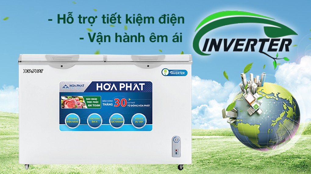 Tủ đông Hòa Phát Inverter 352 lít HCFI-666S11