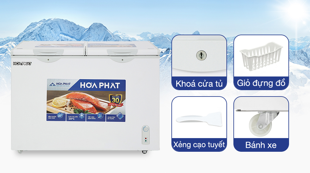 Tủ đông mát Hòa Phát 271 lít HPF BD6271