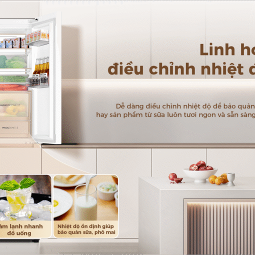 Tủ lạnh Aqua Inverter 508 lít AQR-MA580XA(GB)U1