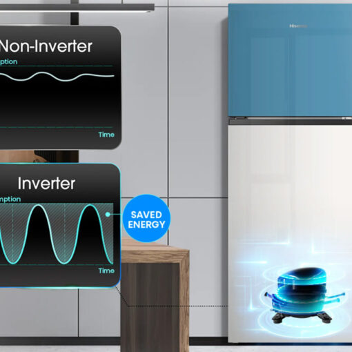 Tủ lạnh Hisense Inverter 424 lít RT549N4EW-MBU