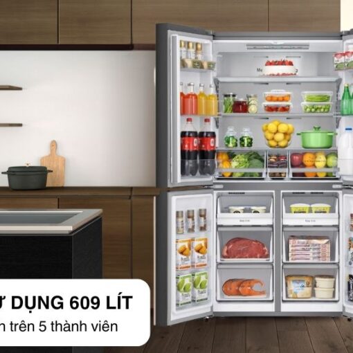 Tủ lạnh Hisense Inverter 609 lít RQ768N4EW-KU