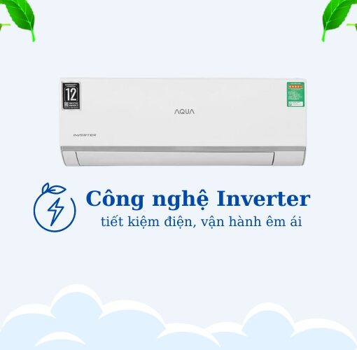 Máy Lạnh AQUA Inverter 1.0 Hp AQA-RUV10RB2
