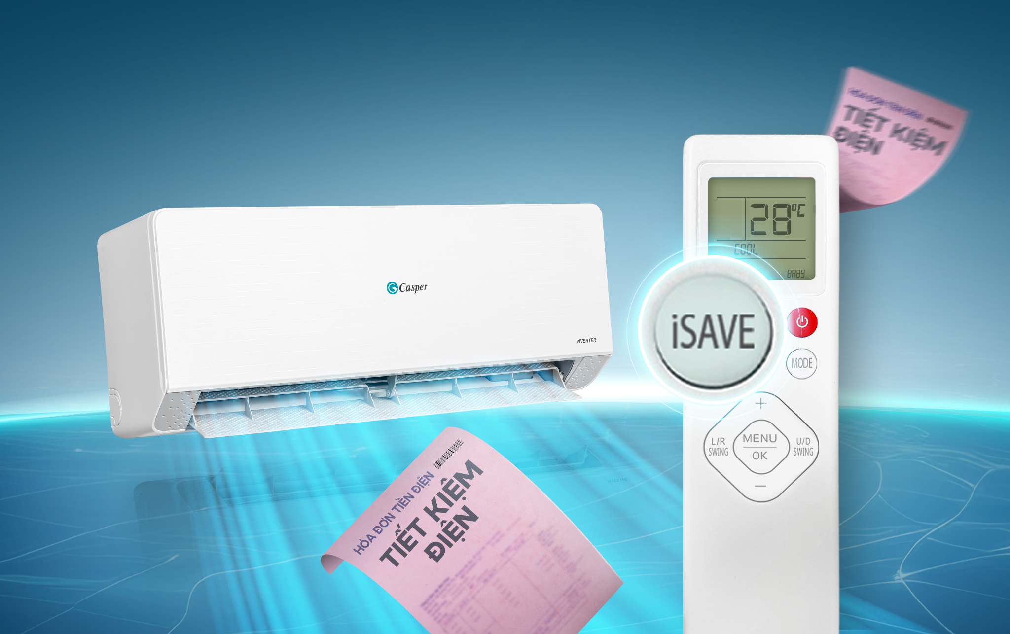 Máy Lạnh Casper inverter 1.5 HP QC-12IU36 Máy Lạnh Casper inverter 1.5 HP QC-12IU36