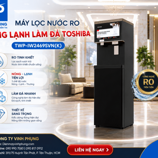 Máy Lọc Nước RO Nóng Lạnh Làm Đá Toshiba TWP-IW2469SVN(K)