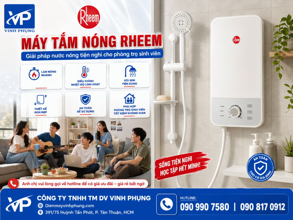 Máy Tắm Nóng Rheem Prestige RTLE-45B-NWV - 4500W