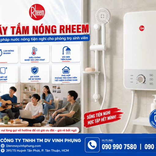 Máy Tắm Nóng Rheem Prestige RTLE-45B-PWV - 4500W