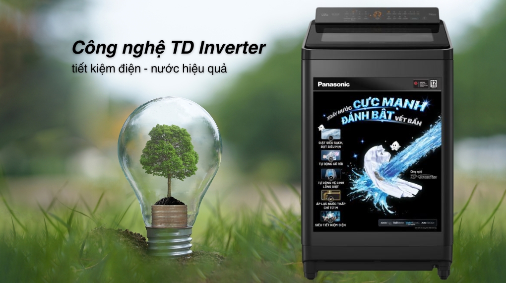 Máy giặt lồng đứng Panasonic inverter 11.5 kg NA-FD115X3BV