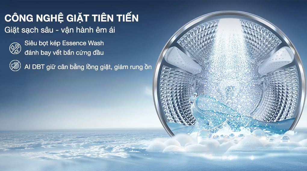 Máy giặt lồng ngang Aqua 10 kg AW10-B4377U1L(GN)