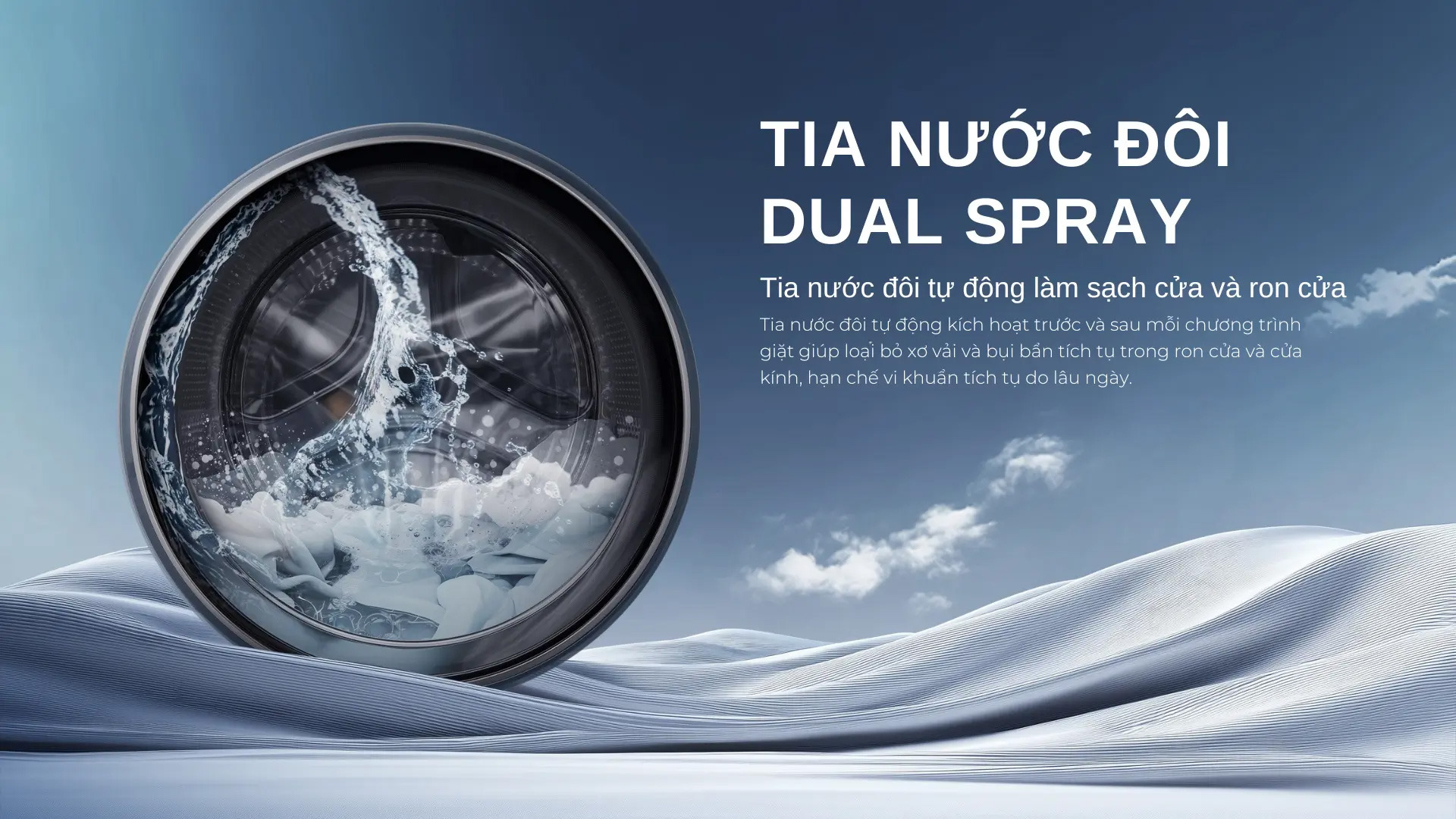 Máy giặt lồng ngang Aqua 10 kg AW10-BD4377U1L(GN)