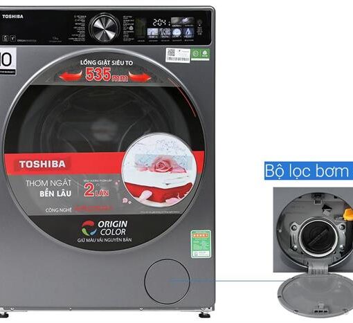 Máy giặt lồng ngang Toshiba 13 kg TW-T25BZP140MWV(MG)