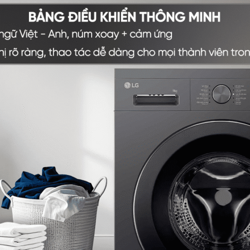 Máy giặt Sấy LG 12 kg Sấy 7kg Lồng Ngang FV1412H3BA
