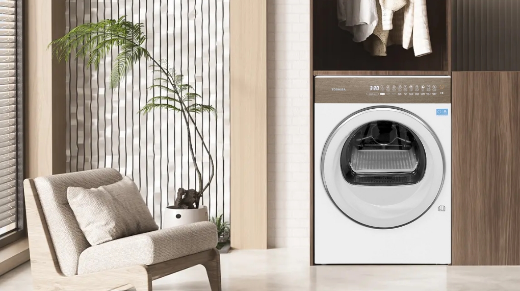 Máy sấy bơm nhiệt Toshiba inverter 8 kg TD-T37BS90HWV(WT)