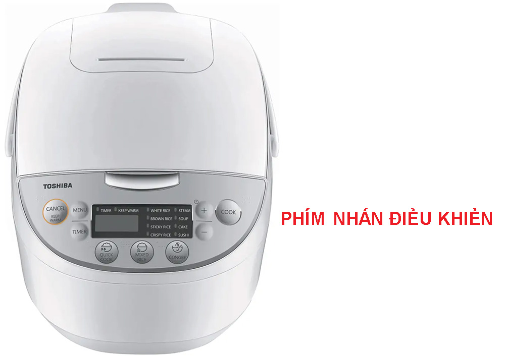 Nồi cơm điện Toshiba 1.8 lít RC-18DH2PV(W)