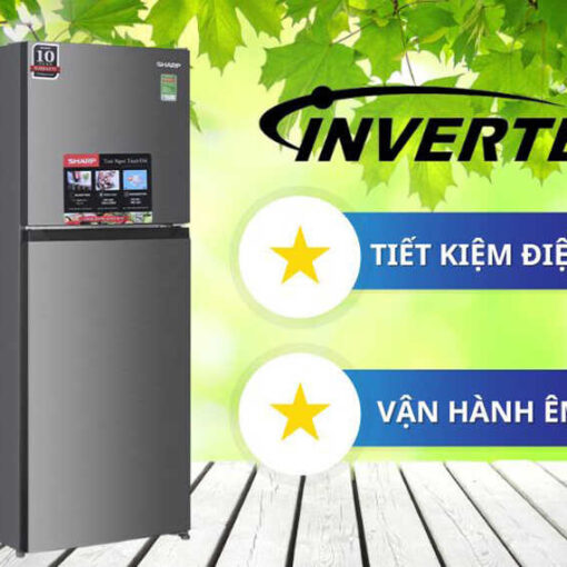 Tủ lạnh Sharp Inverter 247 lít SJ-X270V-SL