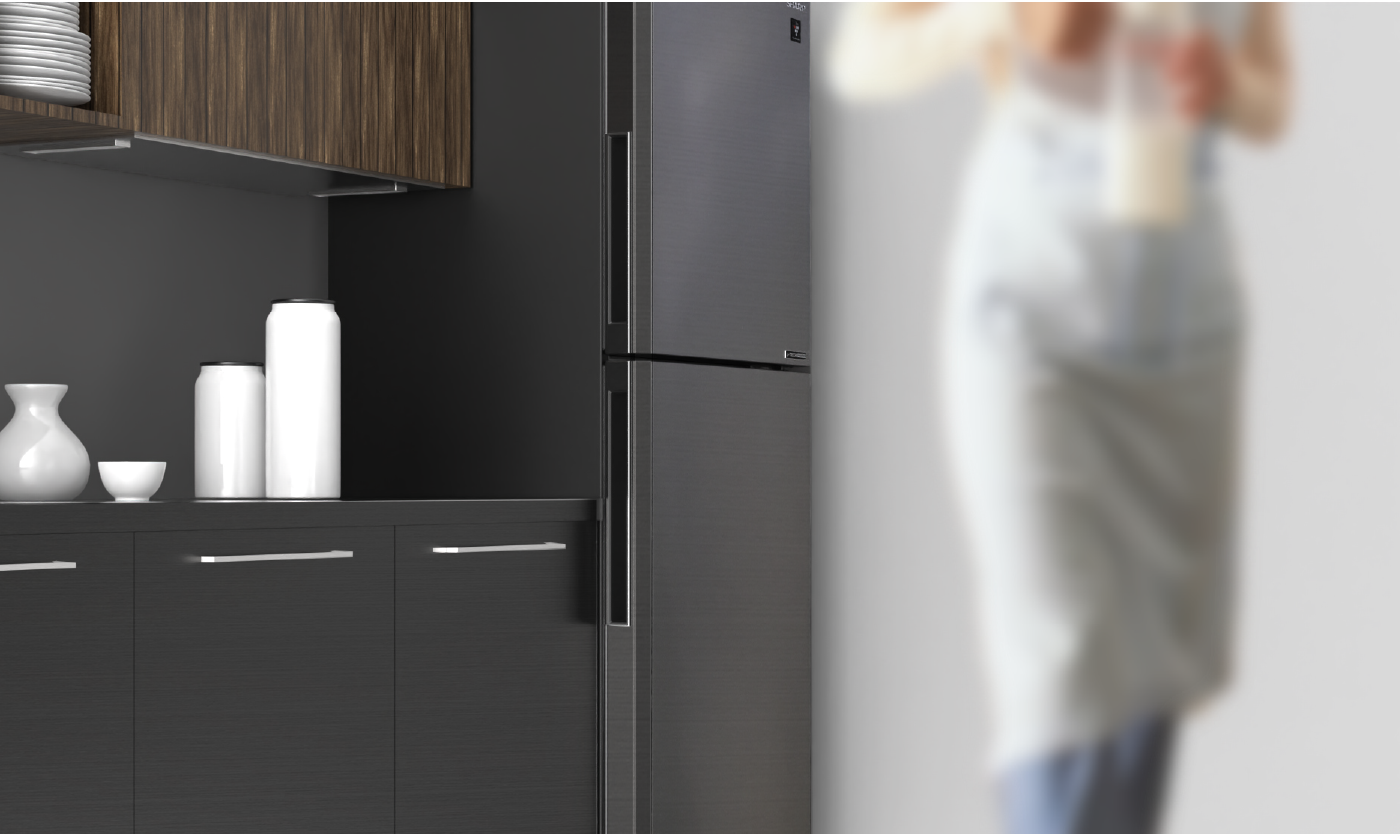 Tủ lạnh Sharp Inverter 360 lít SJ-XP382AE-SL