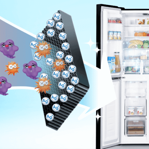 Tủ lạnh Sharp Inverter Multi Door 421 lít SJ-FXP510V-CH