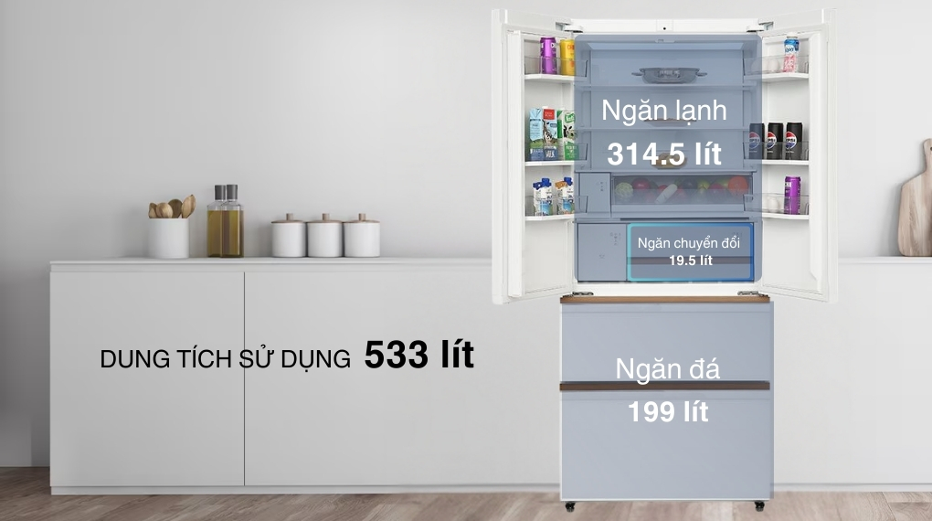 Tủ lạnh Toshiba Inverter 533 lít GR-RF690WI-PGV(67)