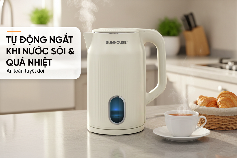 Ấm đun siêu tốc Sunhouse 3 lít DASISHD1365
