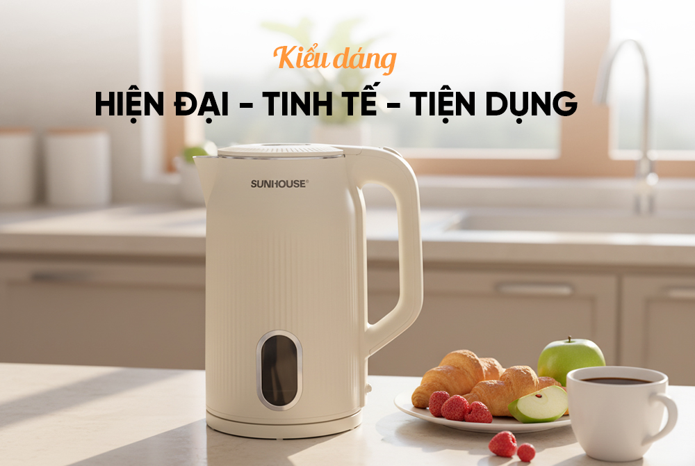 Ấm đun siêu tốc Sunhouse 3 lít DASISHD1365