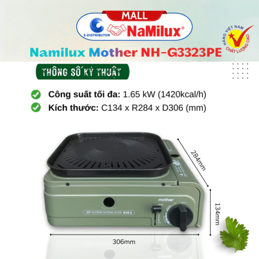 Bếp nướng không khói Mother NH-G3323PE