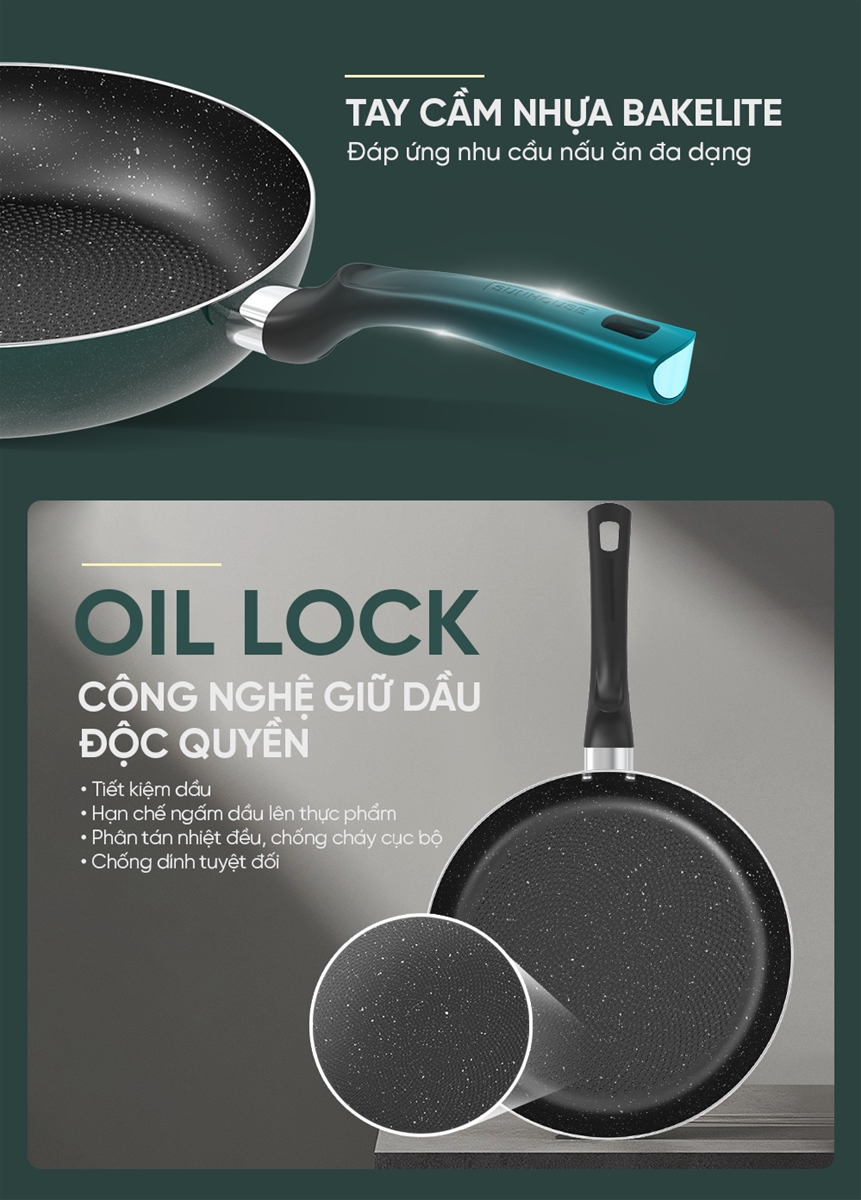 Chảo chống dính đế từ Sunhouse GC1SHM18PLUS