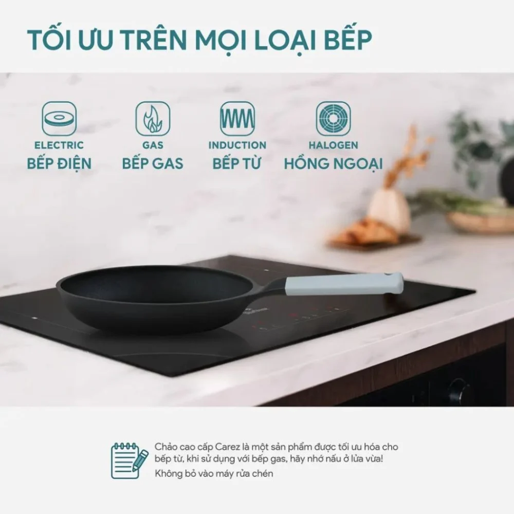 Chảo nhôm đúc nguyên khối Carez FPC883DI24SN