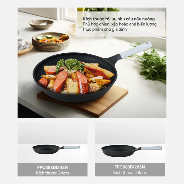 Chảo nhôm đúc nguyên khối Carez FPC883DI24SN
