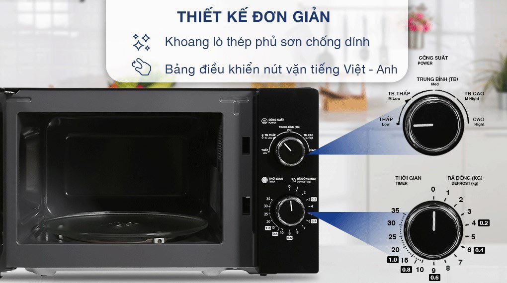 Lò vi sóng Toshiba 20 lít MW2-MM20P(BK)