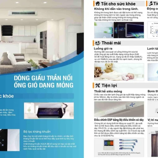 Máy lạnh giấu trần nối ống gió AQUA AD50S2SS1FA/P1B 2HP