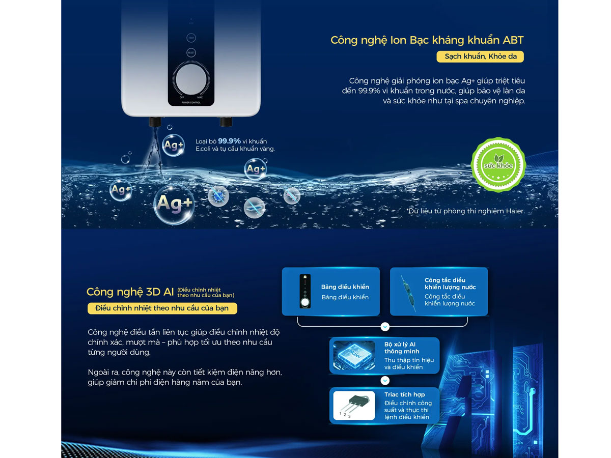 Máy nước nóng trực tiếp Aqua AEI35M-B1W(VN)