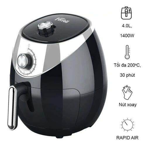 Nồi chiên không dầu Ferroli 1400W FAF-4.0M Đen