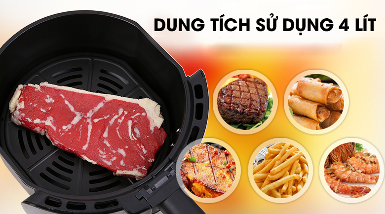 Nồi chiên không dầu Ferroli 1400W FAF-4.0M Đen