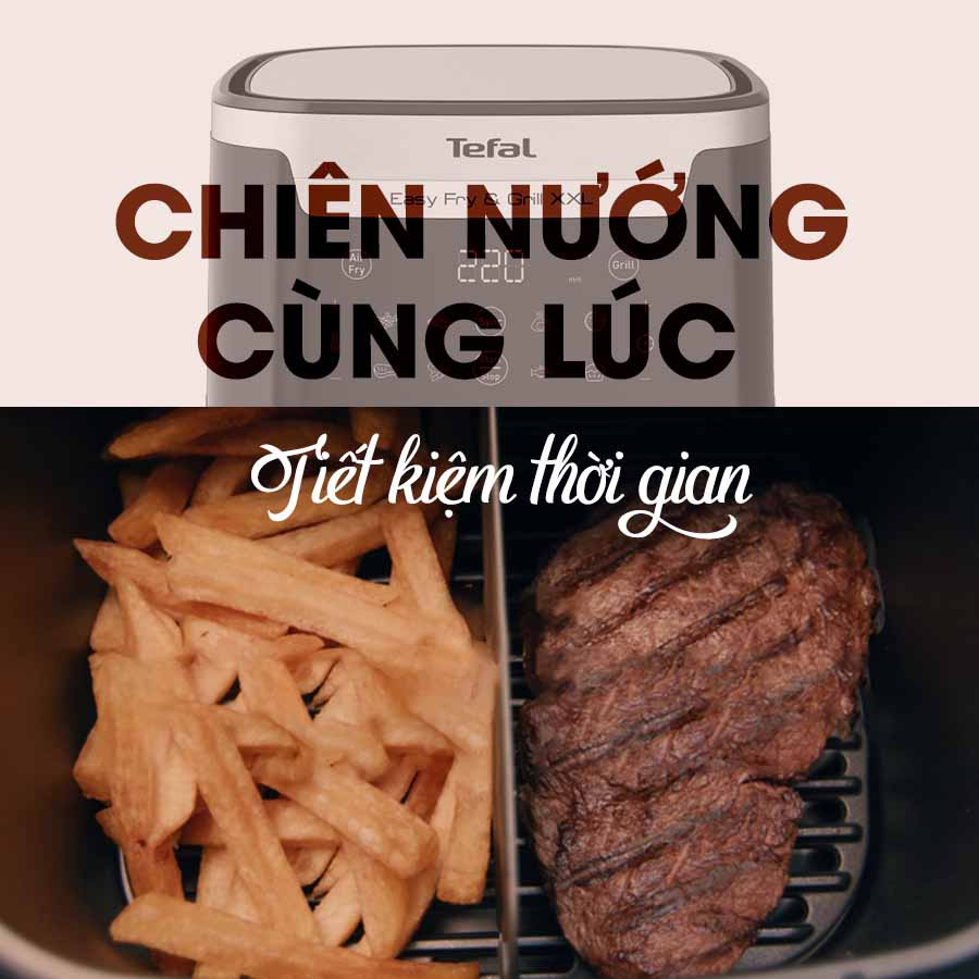 Nồi chiên không dầu Tefal 6.5 lít EY801D15
