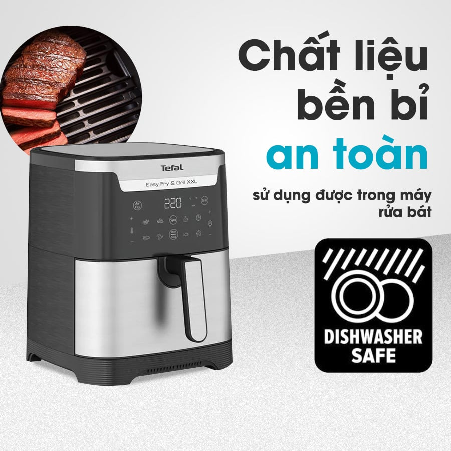 Nồi chiên không dầu Tefal 6.5 lít EY801D15