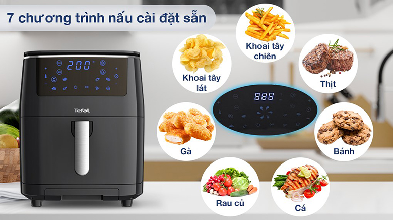 Nồi chiên không dầu có hấp Tefal 6.5 lít FW201815